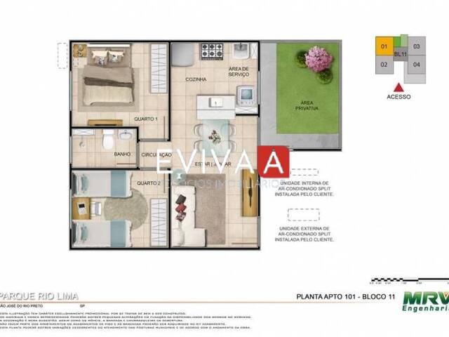 #1613 - Apartamento para Venda em São José do Rio Preto - SP - 3